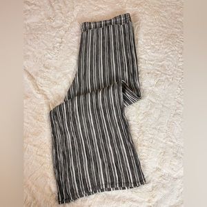 Apt 9- black and white stripped flowy pants-XXL